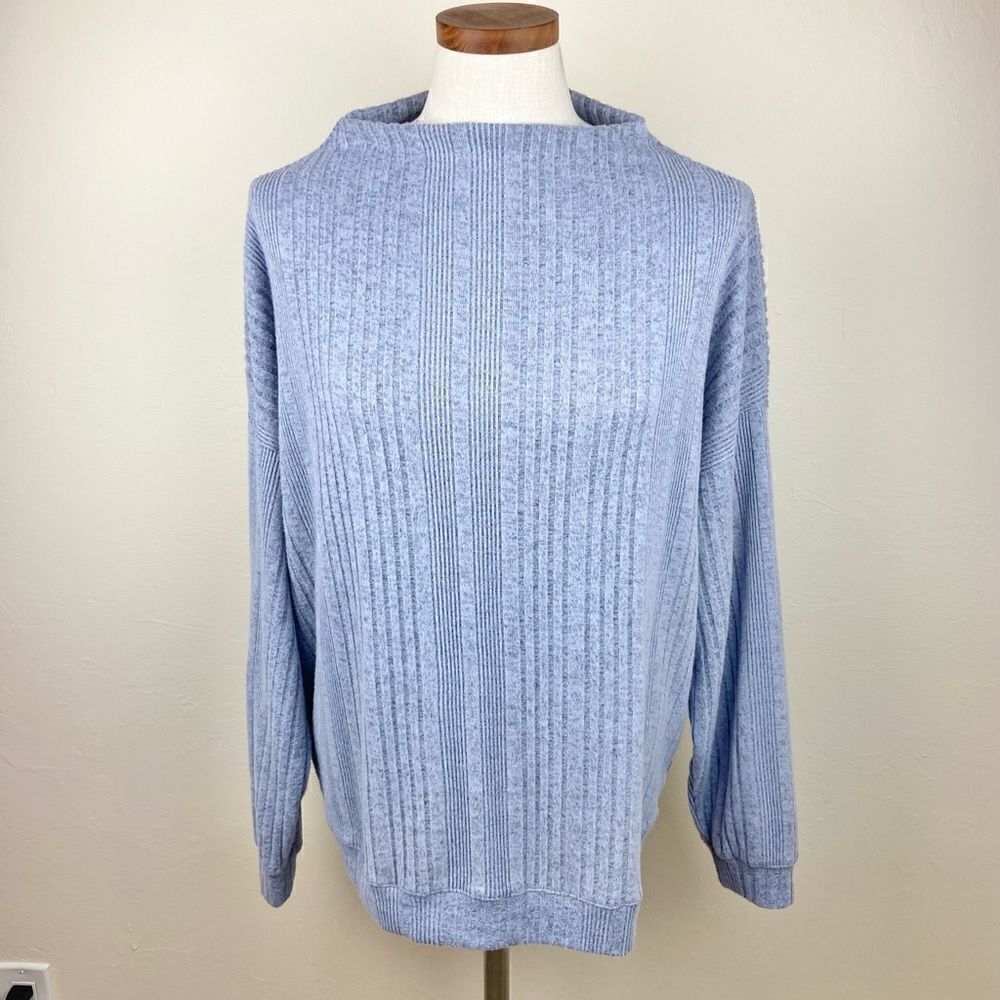 Hello Nite Ribbed Boatneck Cozy Sweater